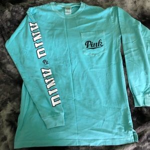PINK long sleeve- blue